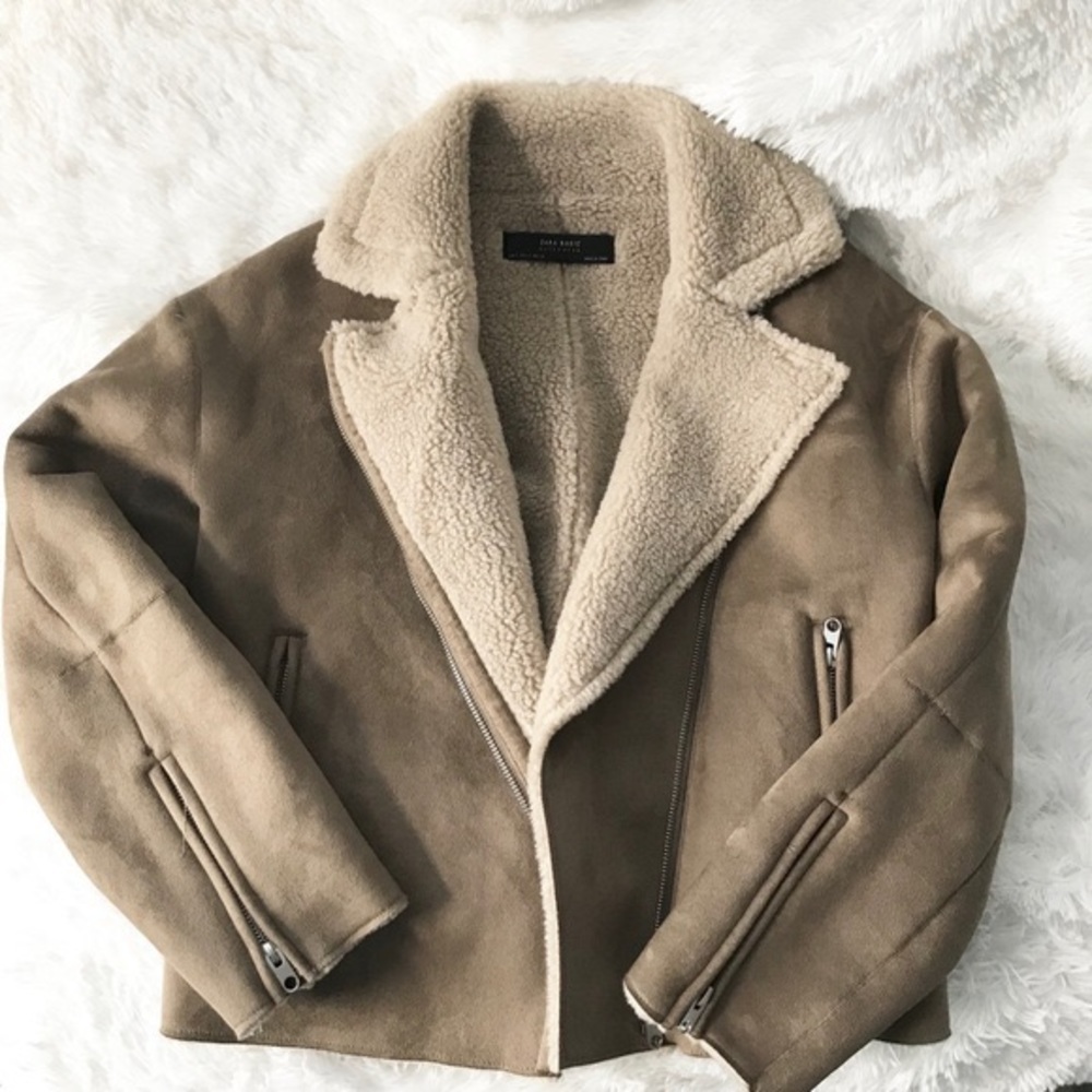 Zara Suede & Sherpa Jacket 🤎